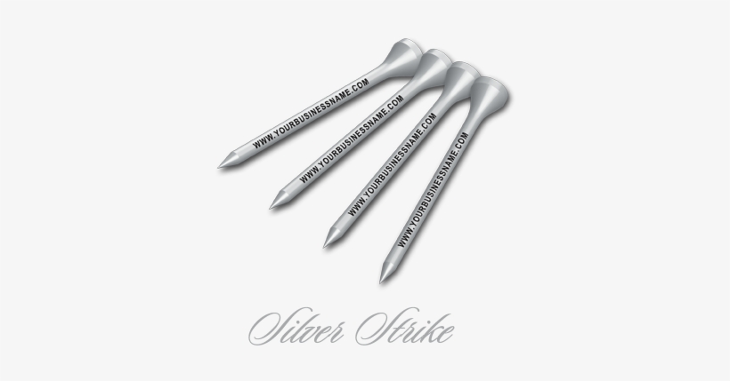Silver Golf Tees - Personalized Golf Tees, transparent png download