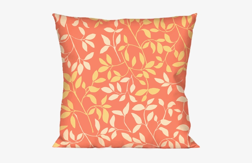 A Great New Abstract Leaf Patterned Fabric To Decorate - Cushion, transparent png download
