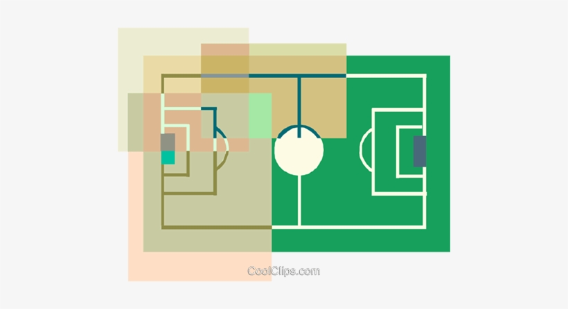 Soccer Field Royalty Free Vector Clip Art Illustration - Football, transparent png download