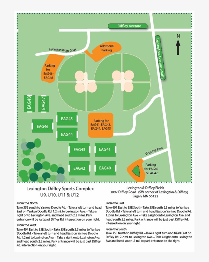 Maps And Field Locations Lexington Diffley Field Map PNG Image