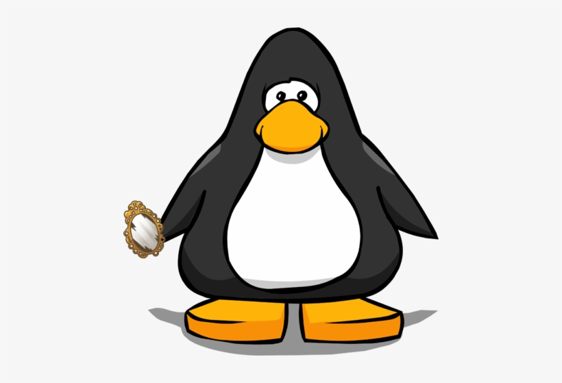 Magic Hand Mirror On A Player Card - Club Penguin Blue Horn, transparent png download