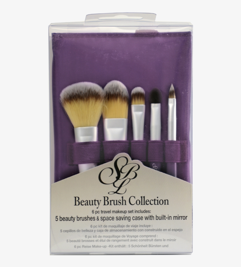 Silver Brush Beauty Brush Set Of 5 Brushes In Purple - Silver Brush Silver Beauty Brush Sets, Pack, transparent png download