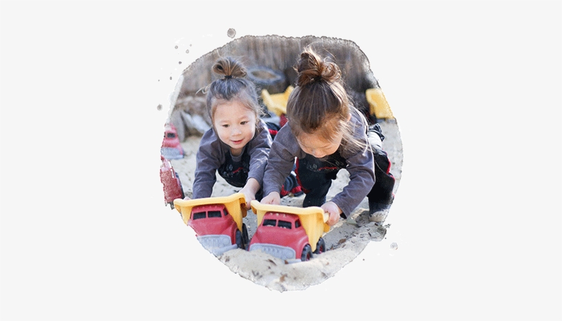 Children Playing In Sandbox - Twin, transparent png download
