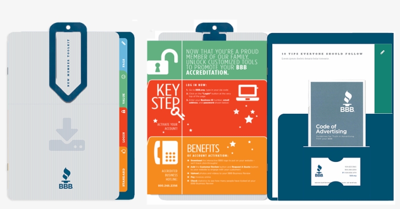 Better Business Bureau Welcome Packet - Graphic Design Welcome Packet, transparent png download