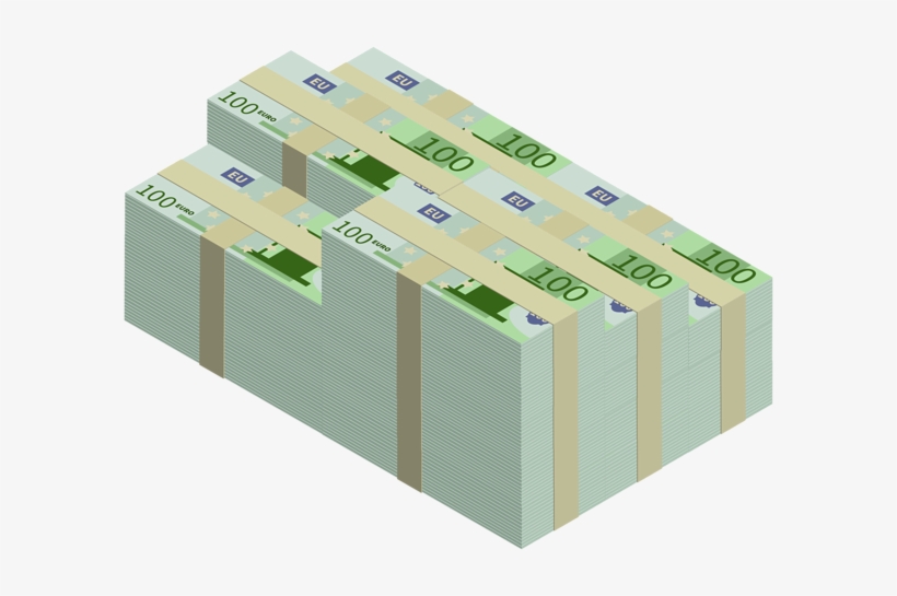 Stack Of Euros Transparent Png Clip Art Image - Portable Network Graphics, transparent png download