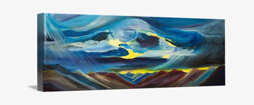 Layers Of Mtns - Painting, transparent png download