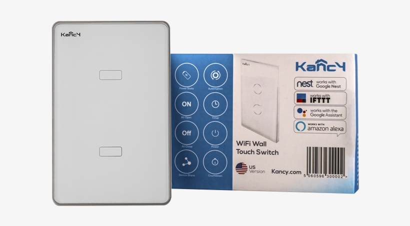 Kancy Smart Wall Light Switch - Latching Relay, transparent png download