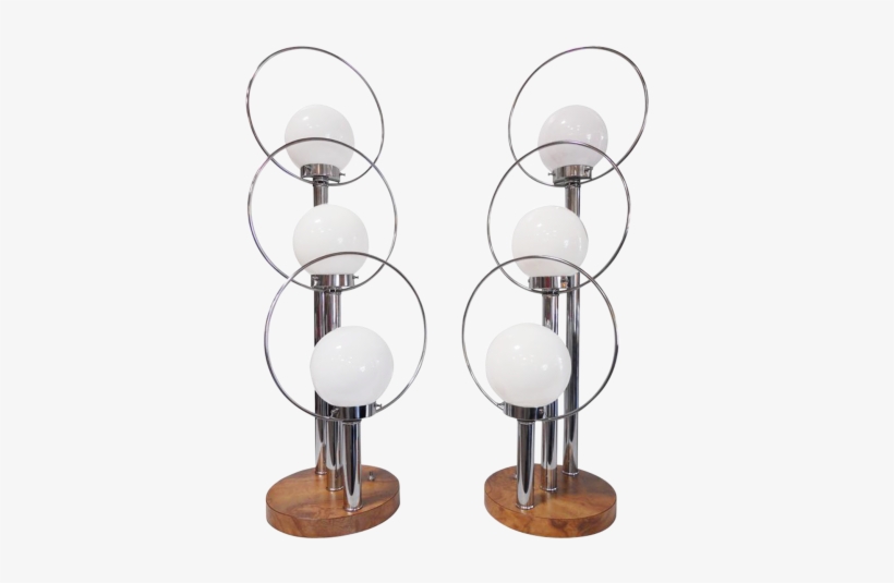 M#century Modern Three-light Orb Table Lamps Set - Table, transparent png download