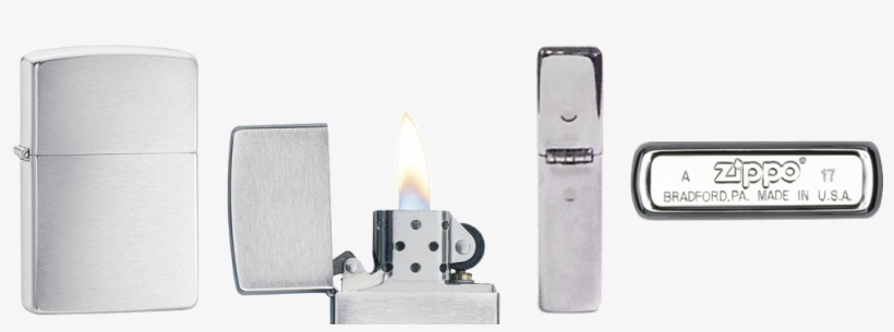 Windproof Lighter - Zippo 24383 Bottomz Up Logo, High Polished Chrome, transparent png download