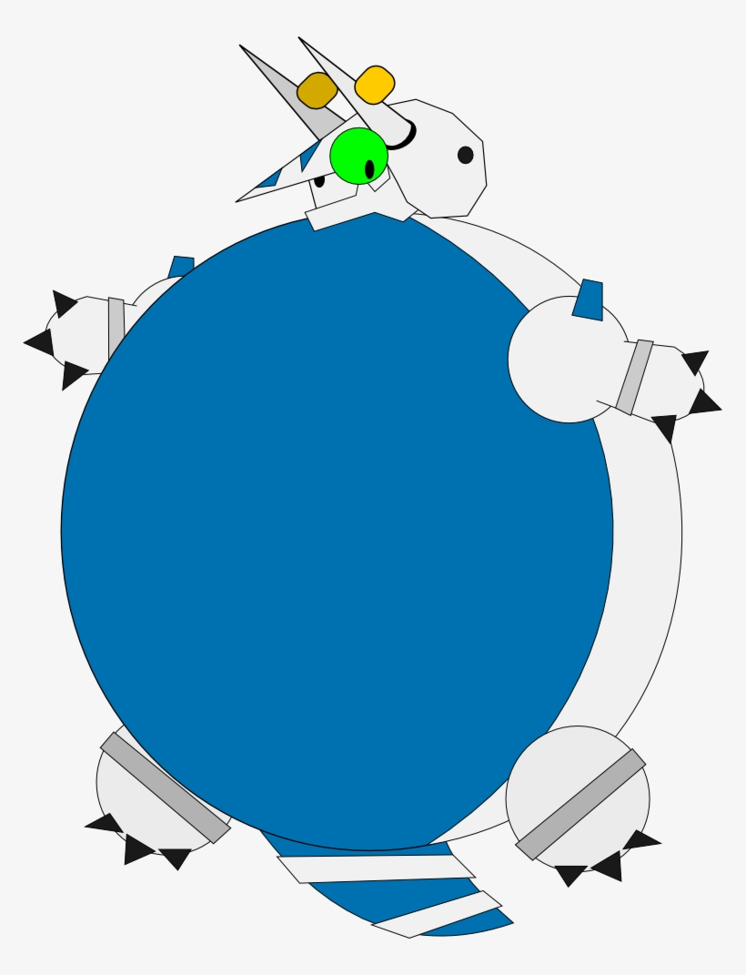 Supersonic1992's Aggron Balloon - Cartoon, transparent png download