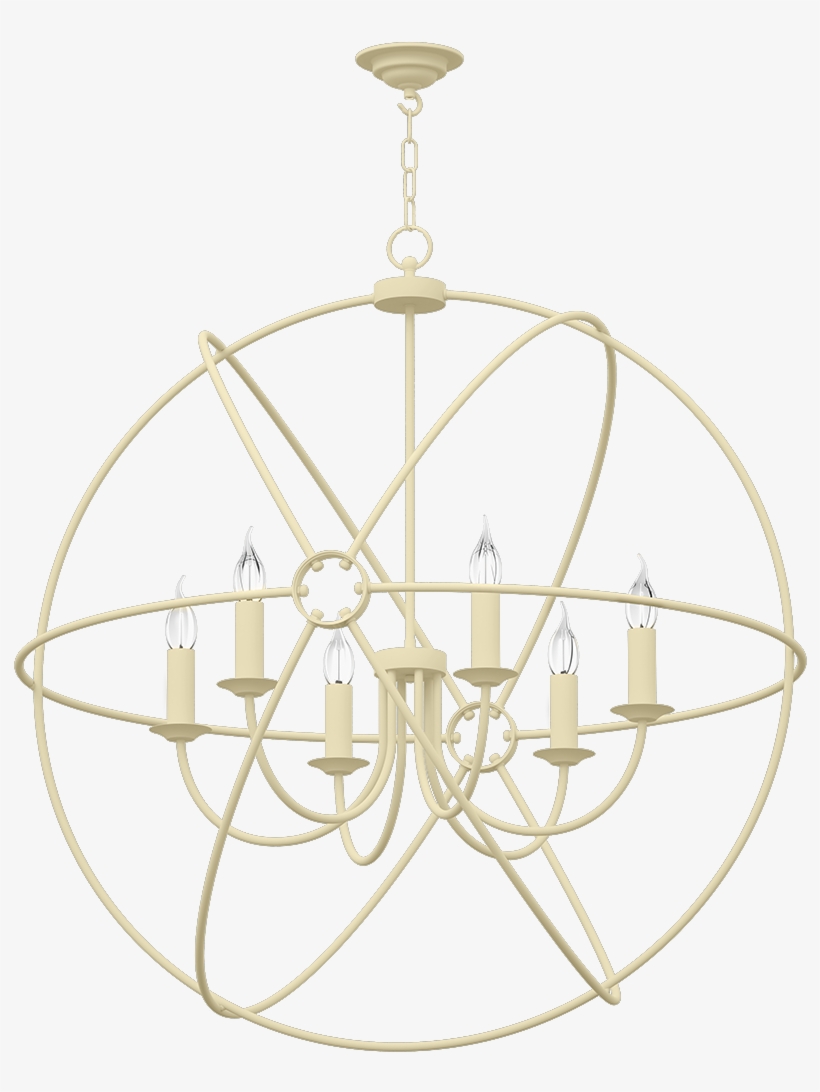 Orb Bespoke 6 Light 900mm Pendant - Chandelier, transparent png download