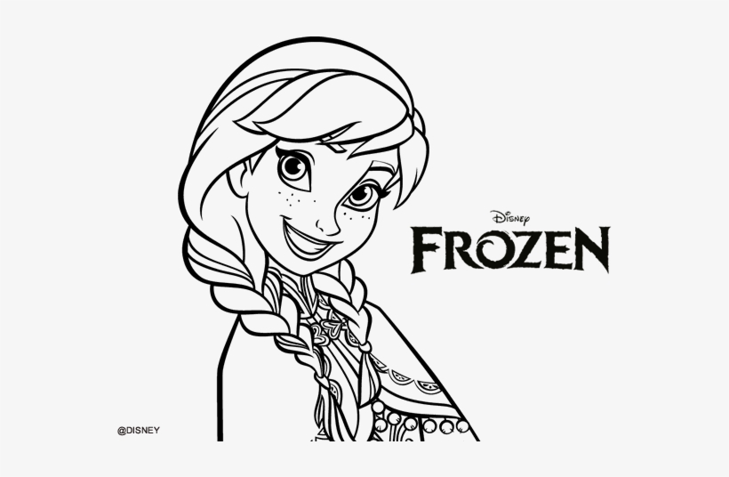 Collection Of Free Download On Ubisafe Dibujo - Frozen Anna Para Colorear, transparent png download