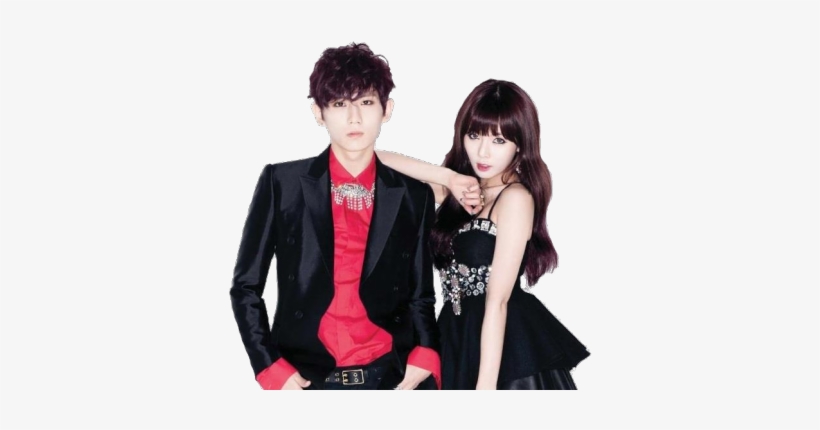 Hyunseung Jang Jang Hyunseung Kim Hyuna Kim Hyuna Trouble - Trouble Maker Kpop Png, transparent png download