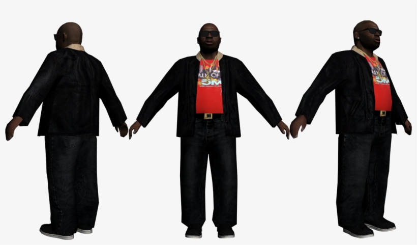 [rel] Jamal Jefferies V5 -fat Man,looks Kinda Like - Gta Sa Big Bear Skin, transparent png download
