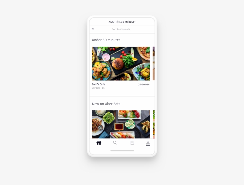 Find Food You Love From Local Restaurants And Chain - Uber Eats App, transparent png download