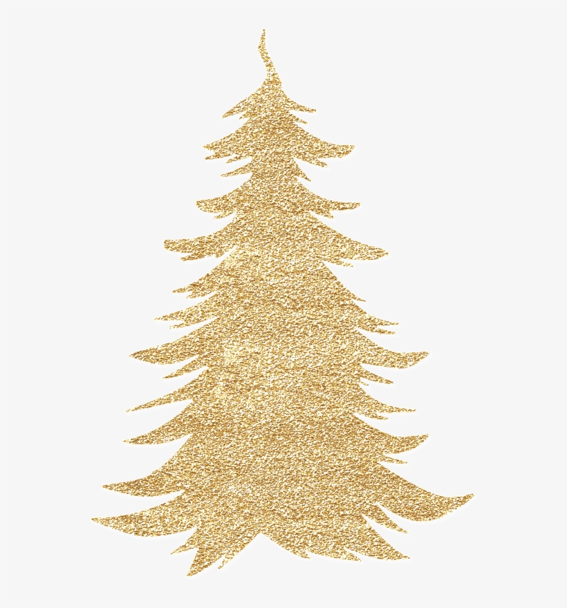 Hand Painted Golden Christmas Tree Transparent - Meeting Uncle Lewis: Book 1 In The Uncle Lewis And, transparent png download
