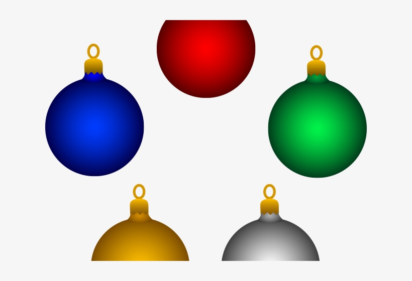 Christmas Ball Clipart Gold - Blue Christmas Ornament Clip Art, transparent png download