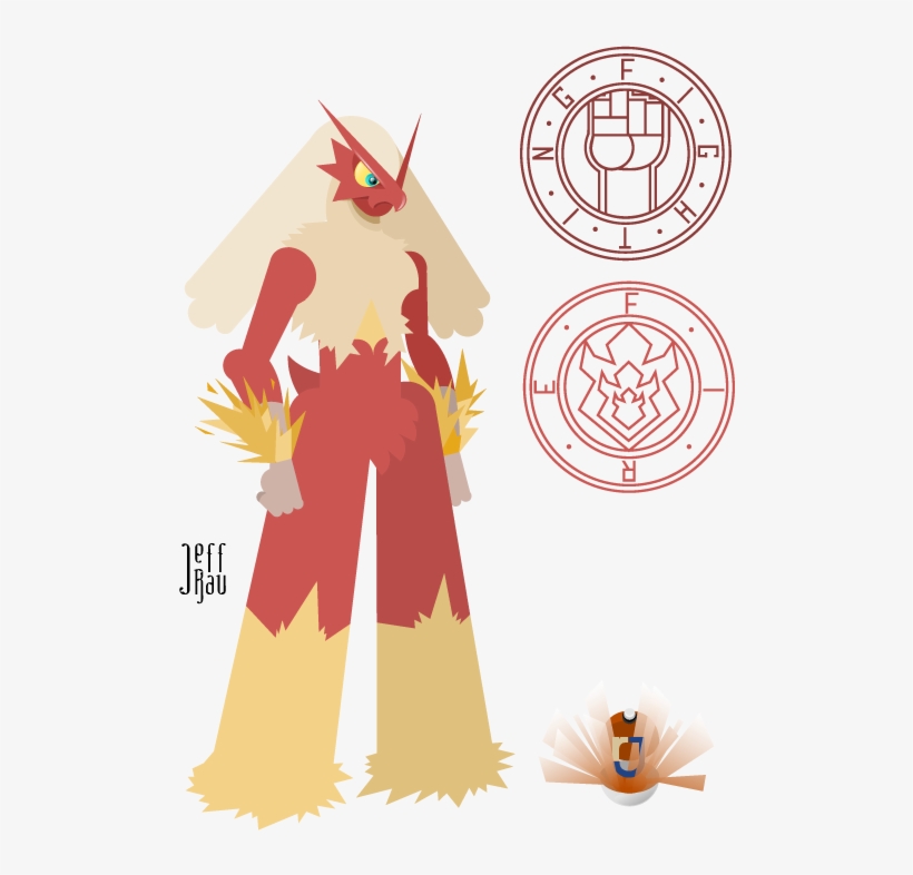 Blaziken, The Blaze Pokémon - Illustration, transparent png download
