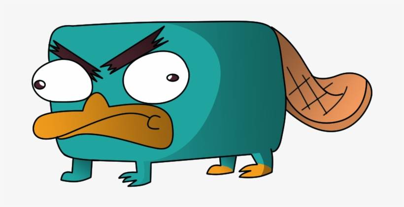 Free Platypus Pictures Cartoon - Angry Perry The Platypus, transparent png download