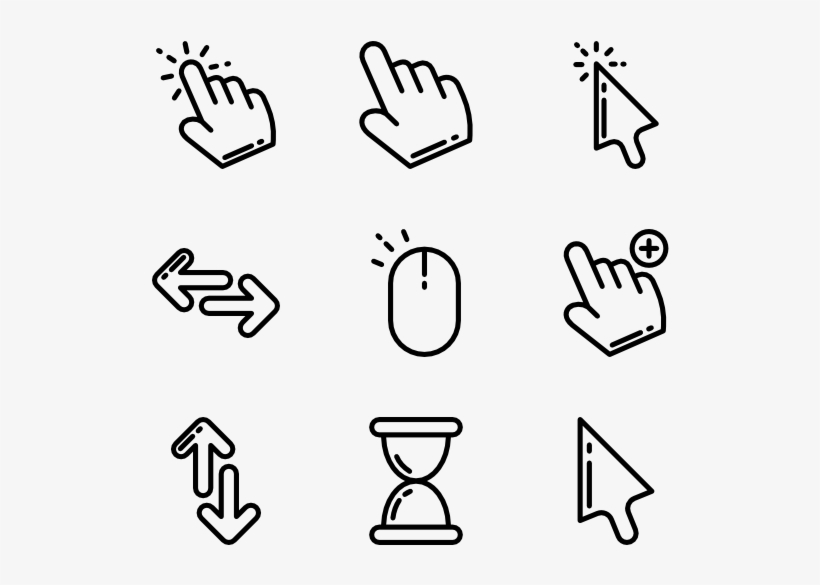 13 Cursor Pointer Icon Packs - Chemistry Icon Vector, transparent png download