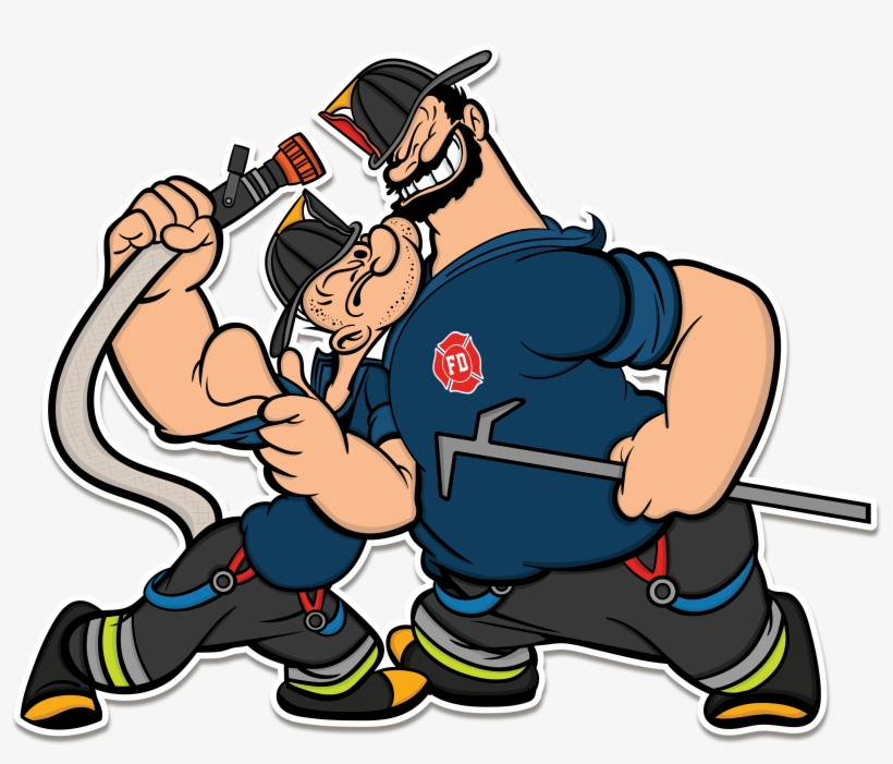 Popeye Vs Brutus Decal - Brutus And Popeye, transparent png download