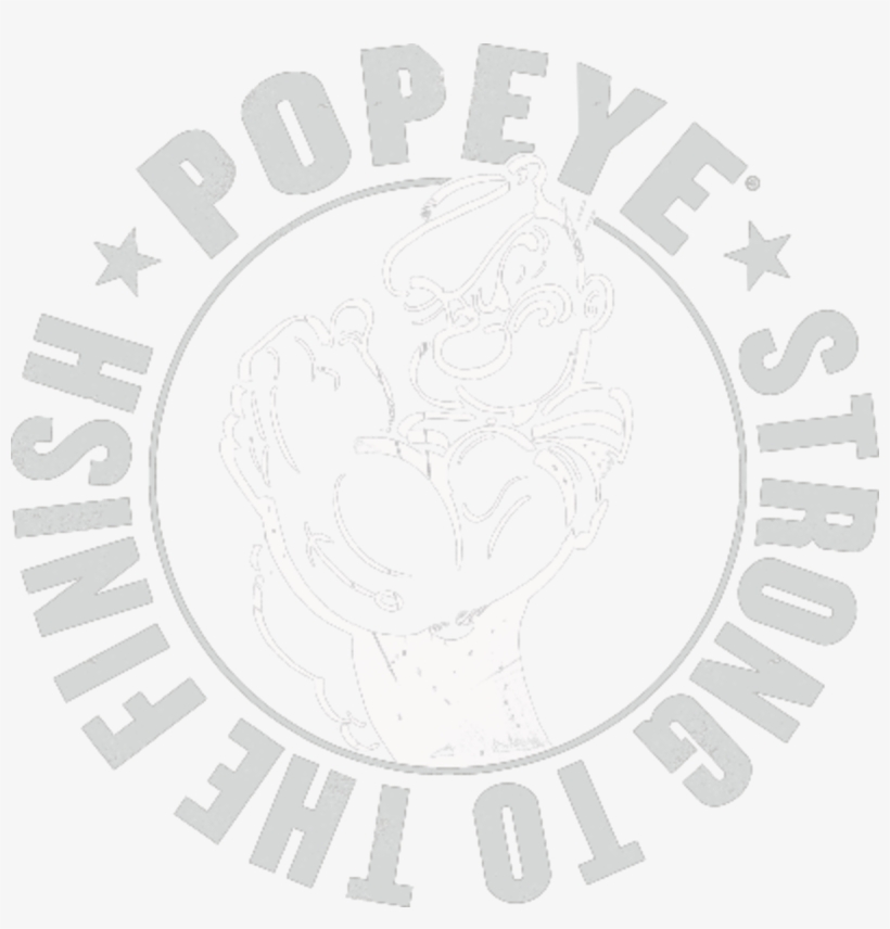 Popeye Strong To The Finish - Design, transparent png download