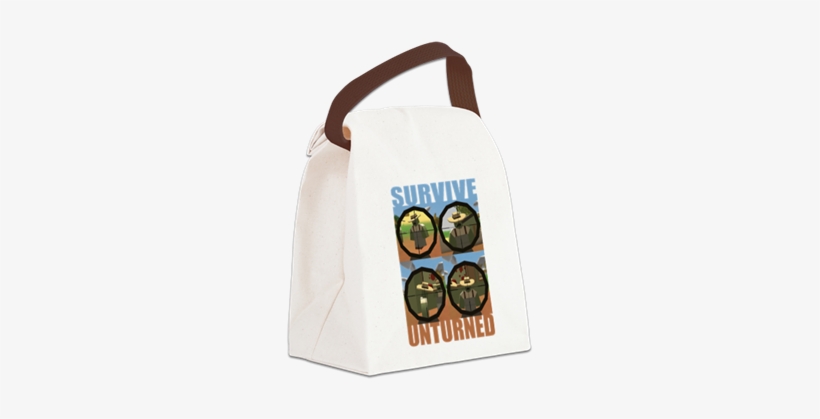 Survive Unturned Canvas Lunch Bag - "ecobags Lunch Bag Recycled Cotton, transparent png download