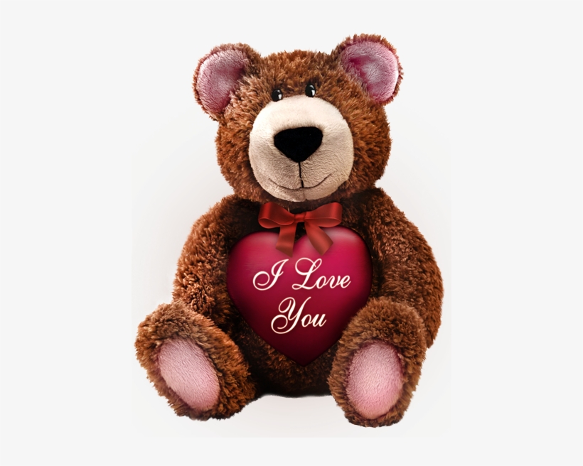 Valentines Day Brown Teddy With Pink Heart Png Picture - Teddy Day Png Transparent, transparent png download