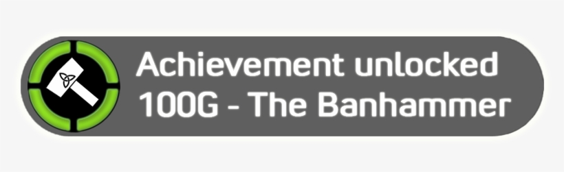Banhammer Achievement - Ban Hammer Achievement, transparent png download