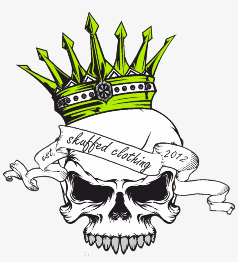 Skuffed Skull And T Shirt Hoody Concept - Drawings Of Skulls With Crowns, transparent png download
