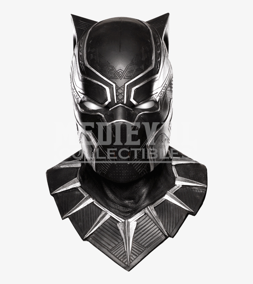Adult Black Panther Overhead Latex Mask - Black Panther Real Mask, transparent png download