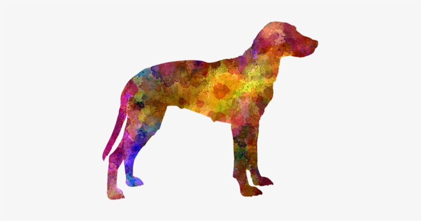 Click And Drag To Re-position The Image, If Desired - Hygen Hound Im Watercolor Rundes Keramik Ornament, transparent png download