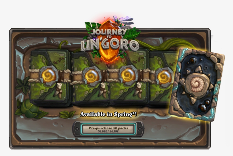 Enus Prepurchaseung Logo Hs Lightbox Lw - Hearthstone Un Goro Packs, transparent png download