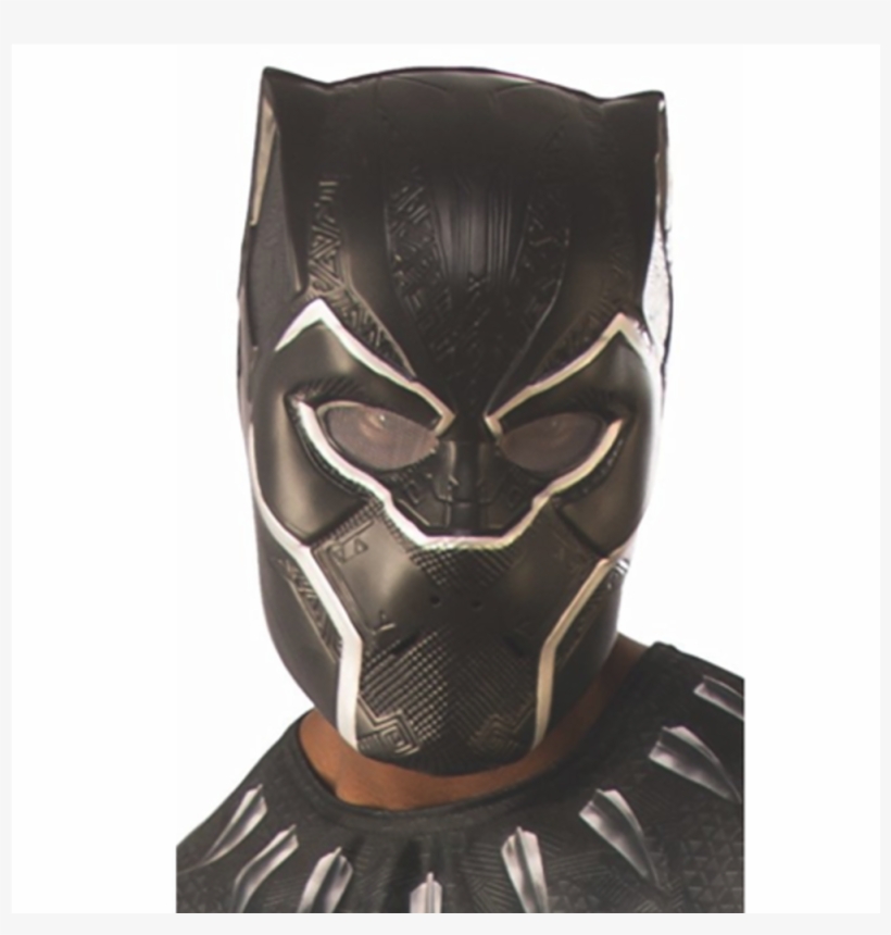 Black Panther Adult 1/2 Mask - Black Panther Mask, transparent png download