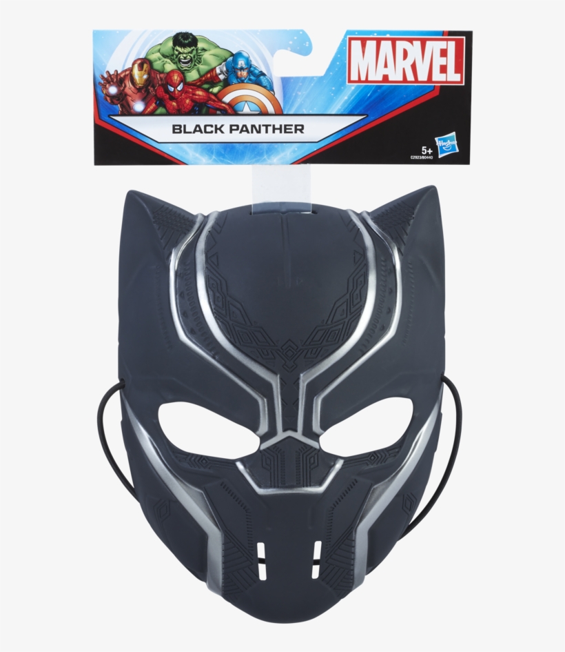 Marvel Black Panther Mask - Marvel Black Panther Mask - Black, transparent png download