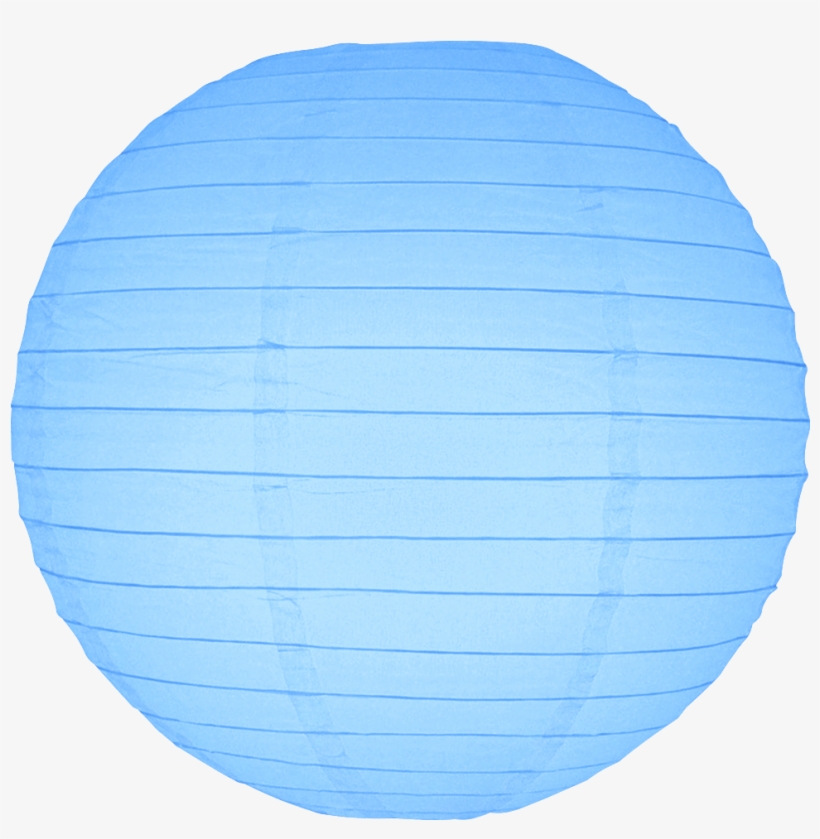Sky Blue Round Paper Lanterns - Lantern, transparent png download