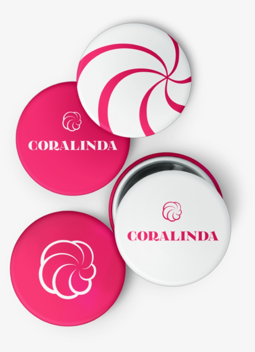 Plau Coralinda Branding Buttons - Circle, transparent png download