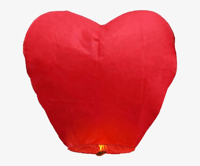 Sky Lanterns, Chinese Flying Sky Wishinglanterns Paper - Sky Lantern Heart Shape, transparent png download