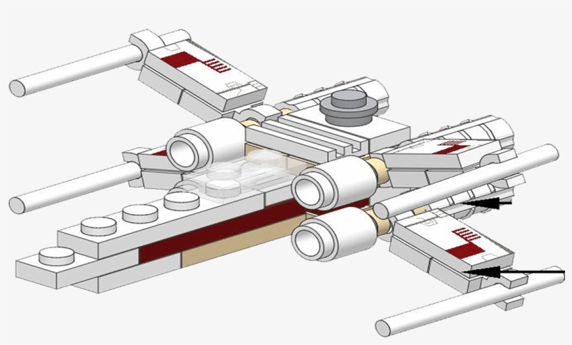 X-wing - Technical Drawing, transparent png download