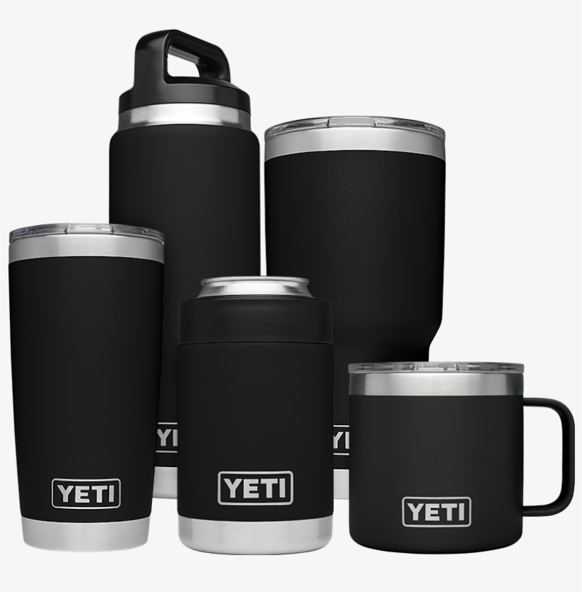 Black Family Shot - Navy Blue Yeti Rambler, transparent png download