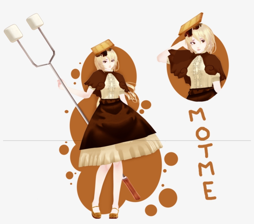Stock Mmd Motme Smore By Wysida On Deviantart - Mmd Smores, transparent png download