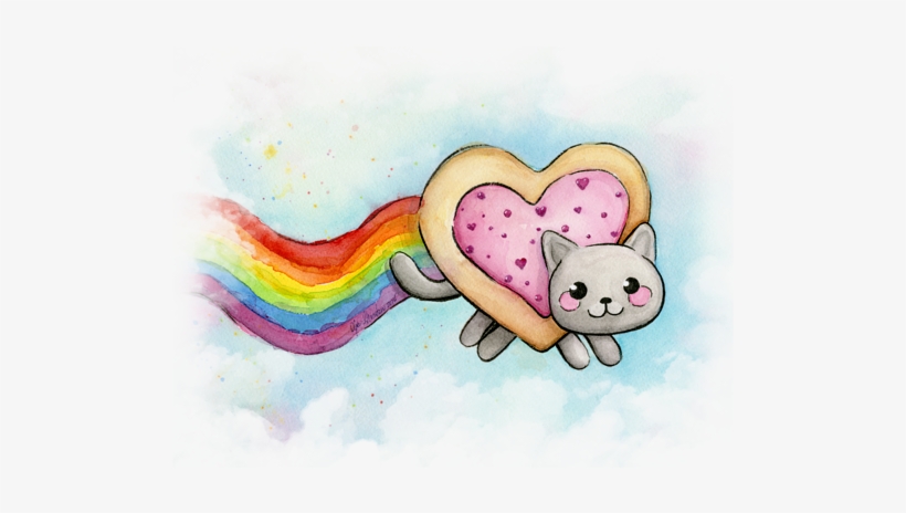 Bleed Area May Not Be Visible - Nyan Cat, transparent png download