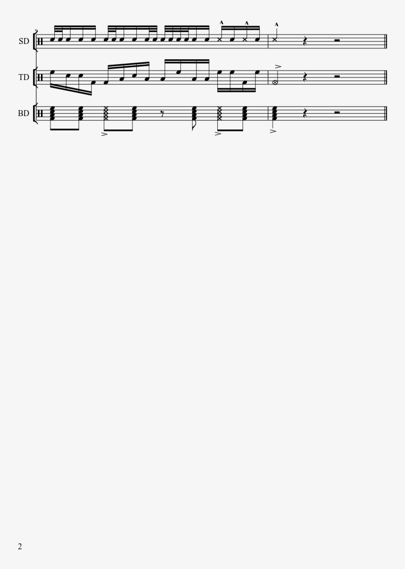 Pop Tart Sheet Music Composed By Brett Gill 2 Of 2 - Music, transparent png download