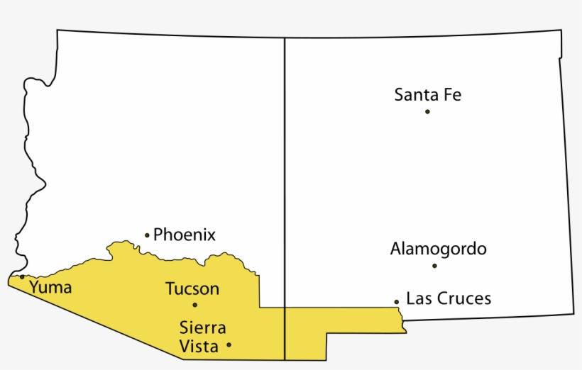 Land Gained In Gadsden Purchase, transparent png download