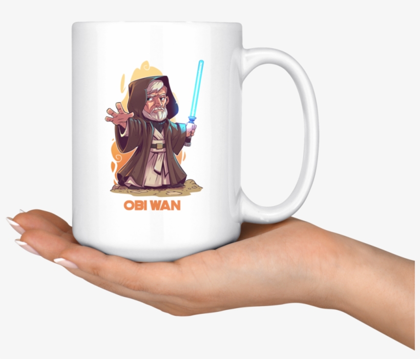 Obi Wan Chibi Mug Star Wars - Mug, transparent png download
