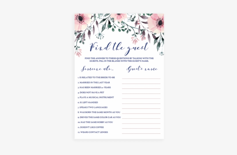 €3 - - Would She Rather Bridal Shower Game, transparent png download