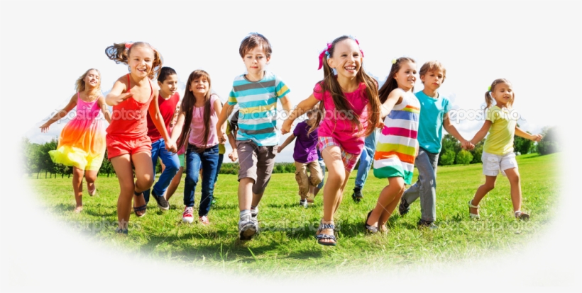 Depositphotos 32010675 Kids Running Enjoying Summer - Barnen Är Vår Framtid, transparent png download