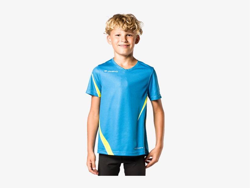 R1 Kids Running Jersey Front View - Reebok Crossfit Activchill Tee Men, Black, Size L, transparent png download