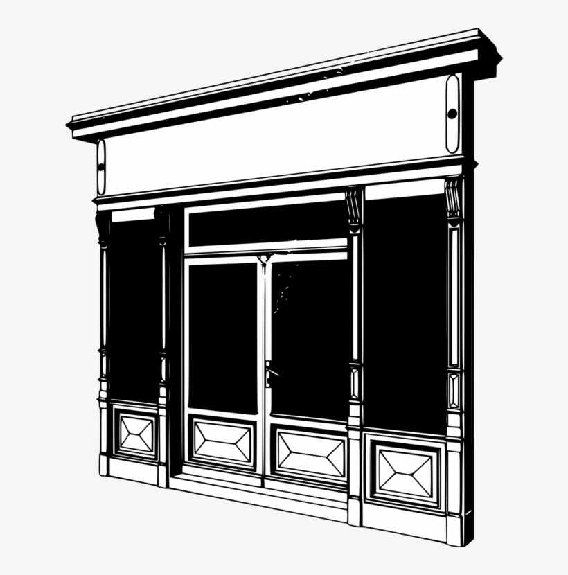 Free Vector Portal With Two Show Windows Clip Art - Show Windows, transparent png download