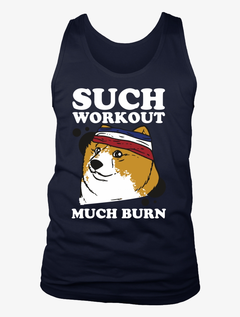 Funny Doge Workout Shirt - Such Workout Much Burn, transparent png download